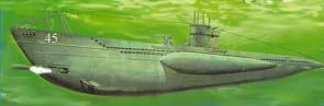 U-Boot Typ VII B  U 45 bis U 55 Modell tauchfähig