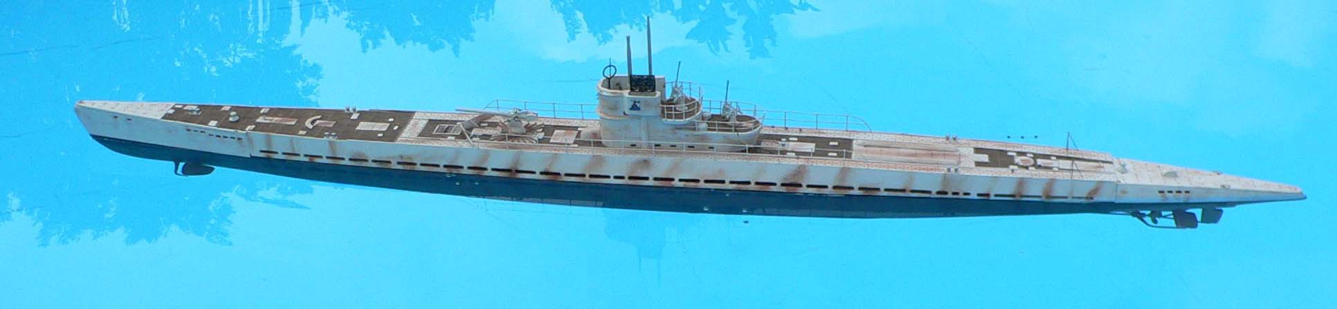 U-Boot Typ  IX C  U - 511 Modell  tauchfähig